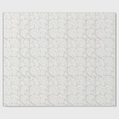 Papier Cadeau Elégante dentelle blanche (Plat)
