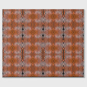 Papier Cadeau Elégante esthétique Peau de tigre orange et noir (Plat)