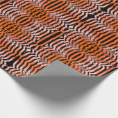 Papier Cadeau Elégante esthétique Peau de tigre orange et noir (Coin)