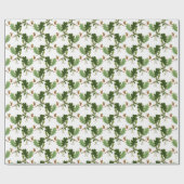 Papier Cadeau Elégante feuille de chêne et maïs (Plat)