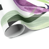 Papier Cadeau Élégante feuille d'enveloppement des fleurs de cal (Coin rond)