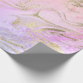 Papier Cadeau Élégante holographie or moderne marbre & parties s (Coin)