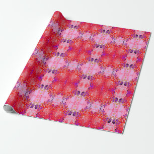 Papier Cadeau Élégante Hydrangea Limelight Violette et Orange