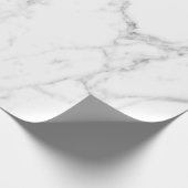 Papier Cadeau Élégante impression en marbre blanc sur mesure Noë (Coin)