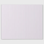 Papier Cadeau Élégante Lavande et bandes blanches minces (Plat)