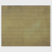 Papier Cadeau Elégante marine géométrique Bleu Noël Arbre de Noë (Plat)