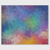 Papier Cadeau Élégante oeuvre Acrylique Abstraite Grunge (Plat)