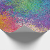 Papier Cadeau Élégante oeuvre Acrylique Abstraite Grunge (Coin)