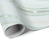 Papier Cadeau Élégante Parties scintillant en marbre étincelante (Coin rond)