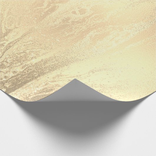 Papier Cadeau Elégante parties scintillant moderne en marbre dor (Coin)
