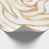 Papier Cadeau Elégante Parties scintillant or Zebra Poster de an (Coin)