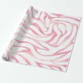 Papier Cadeau Elégante Parties scintillant Rose or Zebra White P (Déroulé)