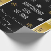 Papier Cadeau Elégante Père Noël personnalisée (Coin)