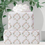 Papier Cadeau Élégante Pink Floral Sage Typographie Personnalisé<br><div class="desc">Joli papier d'emballage floral rose et ivoire avec une belle couronne de diamant de jolis pivoines blush et ivoire. Ce magnifique emballage cadeau mariage de fleur de pivoine présente les noms du couple personnalisés dans le design avec la typographie verte sauge. Customisez ce papier d'emballage mignon pour vos amis lors...</div>