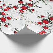 Papier Cadeau Élégante Rose rouge (Coin)