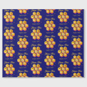 Papier Cadeau Elégante SHANA TOVA Rosh Hashanah (Plat)