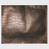 Papier Cadeau Elégante texture en cuir du soir. (Plat)