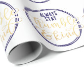 Papier Cadeau Élégante Typographie Inspirationnelle Citation Cad (Coin rond)