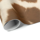 Papier Cadeau Elégante Vache Faux Cuir Collection populaire (Coin rond)