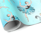 Papier cadeau élégantes ballerines (Coin rond)