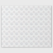 Papier Cadeau Élégants Snowflakes Noël Vacances d'hiver (Plat)