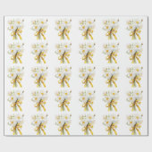 Papier Cadeau Elegent modren dazie flower (Plat)