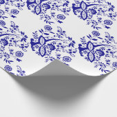 Papier Cadeau Élément bleu de style d'oignon (Coin)