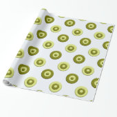 Papier Cadeau Élément vert de pois (Déroulé)
