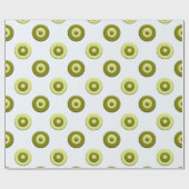 Papier Cadeau Élément vert de pois (Plat)