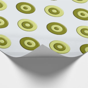 Papier Cadeau Élément vert de pois
