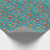 Papier Cadeau Éléments colorés de célébration d'anniversaire (Coin)