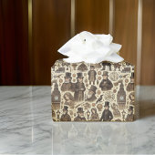 Papier Cadeau Eléments de Carol de Noël classique Brown