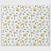 Papier Cadeau Éléments de construction (Plat)
