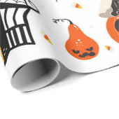 Papier Cadeau Eléments de design Halloween. Cliparts d'Halloween (Coin rond)