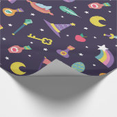 PAPIER CADEAU ÉLÉMENTS DE LA TALE DE FICHE MAGIQUE WIZARD FAIRY (Coin)