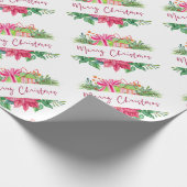 Papier Cadeau Éléments de Noël Joyeux papier d'enveloppement de (Coin)