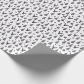 Papier Cadeau Eléments de Noël modernes et élégants Cadeau (Coin)