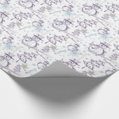 Papier Cadeau Éléments de Noël Papier à enveloppement pour moton (Coin)