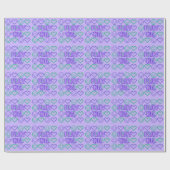 Papier Cadeau Éléments Pixelisés de Style de Jeu et de Jeu (Plat)