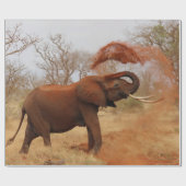 Papier Cadeau Éléphant (Plat)