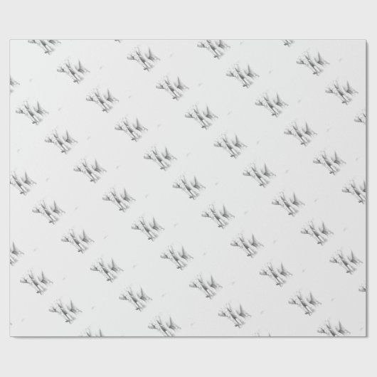 Papier Cadeau Éléphant (Plat)