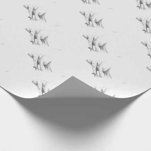 Papier Cadeau Éléphant (Coin)