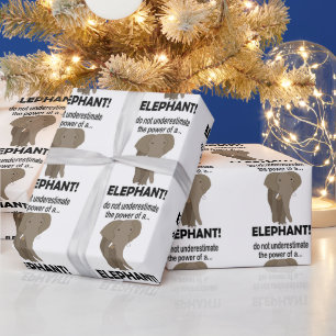 Papier Cadeau Éléphant Animal Safari Éléphant Drôle
