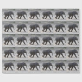 Papier Cadeau Eléphant bébé doux Kibali (Plat)