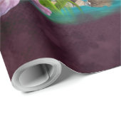 Papier Cadeau Eléphant bébé le plus mou (Coin rond)