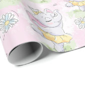 Papier Cadeau Eléphant de Ballerina (Coin rond)