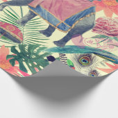 Papier Cadeau Eléphant Exotique Peacock Plutôt (Coin)