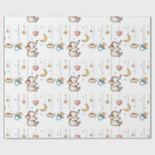 Papier Cadeau Eléphant mignon (Plat)