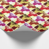 Papier Cadeau Eléphant Pop Art (Coin)