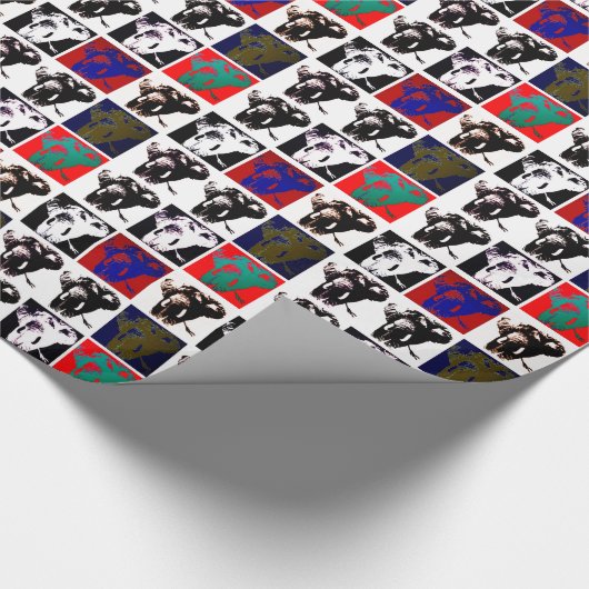 Papier Cadeau Eléphant Pop Art (Coin)